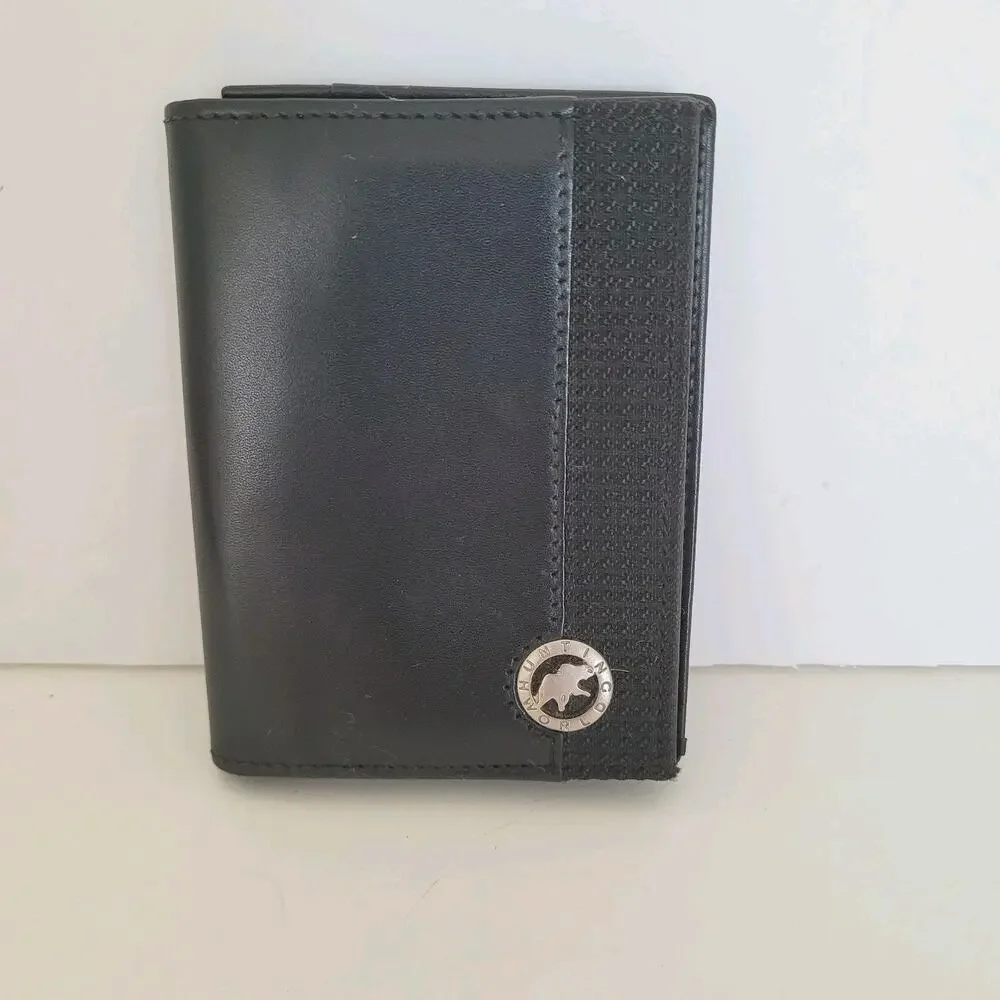 Hunting World Mini Designer Black Wallet Credit Card Holder Small Compact